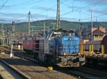 Eine MaK 1700 BB rangiert �ber den Rbf Saalfeld. (06.11.2009) ...