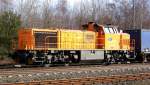 MaK G 1700 Eine KSW MaK G1700BB wartet mit einen Windradzug in Munster (02.03.10)