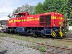 MaK G 1700 Neussereisenbahn mit Kalkzug in Ratingen-Lintorf