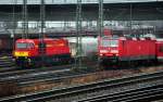Lok 9 der Neusser Eisenbahn wartet im Neusser Gbf w�hrend ...