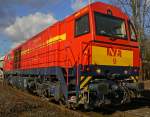 NE 9 der Neusser Eisenbahn bei einem etwas l�ngeren Halt ...