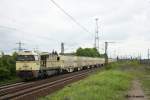 WLE21 mit einem Bierzug in Ahlten am 13.5.10.  ...