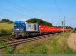 Eine G 2000 mit Containerzug auf dem Weg in Richtung ...