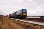 Mit einem Containerzug am ...  Andreas Strobel 18.03.2012