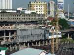 In diesem schnen Gebude befindet sich die Station Plaza Rakyat der Ampang Line und Sri Petaling Line. Aufgenommen am 17.4.2011.