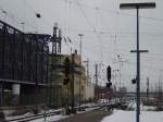 mannheim Signalanlagen und die Oberleitung in Mannheim Hbf am 29.01.10 