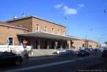 mantua Bahnhof Mantua, zu Mittag an einem der raren Sonnentage im Feber 2010 kHds