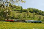 mariazellerbahn-st-polten---mariazell Am 30.April 2010 zog die 1099 016 'Ober-Grafendorf' den R 6804 von Mariazell nach St.P�lten. Das Bild entstand bei Tradigist.
