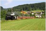 mariazellerbahn-st-polten---mariazell MH 6 Mariazellerbahn f�hrt mit dem Panoramic 760 von Ober Grafendorf nach Mariazell. 
Rabenstein 4.7.2010