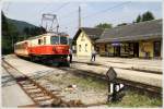 mariazellerbahn-st-polten---mariazell Die 1099.14 'Rosinante' f�hrt mit R 6802 'Mariazeller Land' von Mariazell nach St.P�lten. 
Kirchberg an der Pielach 4.7.2010