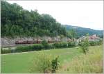 mariazellerbahn-st-polten---mariazell Am 19.7.2010 wurde der REX 6807/10 von der 1099 013 bespannt. Dieses Bild zeigt den Zug bei der Ausfahrt Frankenfels.
