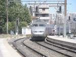 Hier TGV 5405 von Strasbourg nach Marseille St.Charles, bei der ...