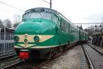 ex-NS Triebz�g ( Hondekop ) 386, Spoorwegmuseum Utrecht am 26/02/09.  ...