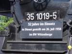 Detailaufnahme von 35 1019. ...  Heiko Sauerbrei 07.09.2010