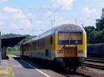 Messzuge Der eigenartige Steuerwagen, der an der 120 502-0 am 23.07.2010 in K�ln West hing.