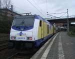 Metronom Eisenbahngesellschaft mbH ME39421 von Hamburg-Harburg Richtung Cuxhaven wartet im Bahnhof 
Hamburg-Harburg auf die Abfahrt.(28.11.09)