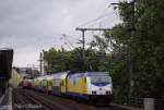 Metronom Eisenbahngesellschaft mbH Schublok des Metronom-Sonderzuges durfte an diesem Tag 146 533-5 sein,S-Bhf. Tiergarten (05.09.2009)