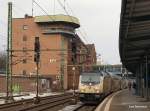 246 006-1 passiert am 20.02.10 das Harburger Stellwerk Hhf mit ...