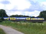 Metronom MEr36525 Hamburg - Lüneburg überquert in Winsen die Luhe; ... Metronom MEr36525 Hamburg - Lüneburg überquert in Winsen die Luhe; ...