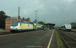 Metronom nach G�ttingen trifft Eurobahn nach Bodenburg im Bf. Elze ...