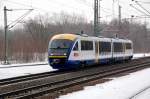 VT 612 der MRB durchf�hrt am 18.02.10 als Probefahrt Muldenstein ...