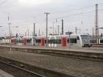 Dieser Regio Shuttle der MRB mit der Nummer VT 020 , ...