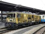 MOB - Vergoldete GDe 4/ 6002 im Bahnhof Montreux am ...