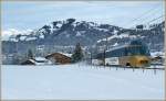 Goldenpass Panoramic Express nach Zweisimmen bei Gstaad am 14. Januar ...