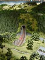 Raus aus dem Tunnel, rein in den Tunnel... Schwarzwald-Modellbahn, 3.10.11