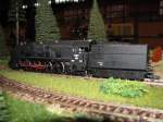 Dampflokomotive der Baureihe 12 ... der Deutschen Reichsbahn  DRB  der Epoche II auf einer H0-Anlage, Modellbahn-Ausstellung in Ludwigslust, 12.12.2010