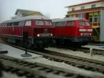 BR 215 und 218, beide von Roco.