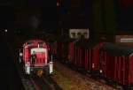 Diesellok 290 408-4 Spur 1, von KM1 rangiert beim Gangelter Modellbahntreff am 29.11.2014