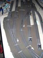 Mittlerweile hat die Stellwerkstechnik einzug gehalten. Steuerung der Weichen und ...
