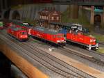 Modellbahn von Christian Maier Die 185 260, die 232 286 und die 290 029 im Bahnhof. 