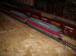 Modellbahn von Mirko Schmidt Gleich zwei 132er von Roco warten,auf meiner neuen Anlage,im Anschlu� Kieswerk,auf neue Aufgaben.