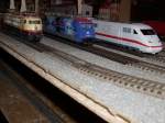 Modellbahn von Mirko Schmidt Fleischmann`s 103 118,Roco`s 101 078 und ebenfalls von Roco ICE 402 011 pr�sentierten sich auf meiner neuen Anlage.