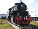 Dampflok E-266 in das Eisenbahn Museum von Mongolei in Ulaanbaatar am 16-9-2009.