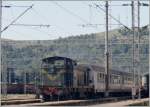 643 051 stellt die Wagen des Schnellzugs nach Beograd bereit in Bar. (27.07.2009)