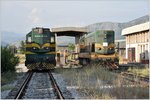 644-013 und 661-326 vor dem Depot Podgorica.