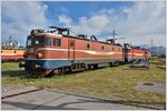 Drei abgestellte MonteCargo 461er im Depot Podgorica. Aufnahme ab öffentlichem Fussweg. (03.08.2016)