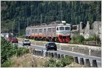 R6155 Podgorica - Bar mit RVR 412-042 auf dem Damm von Lesendro am Skutariesee. (03.08.2016)