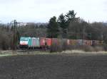 Cobra-Lok 2820 mit einem Containerzug von Aachen-West kommend in der ...