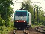 Montzenlinie Aachen-Montzen-Vise Cobra 186 213 kommt als Lz am 08.05.2010 die Montzenroute von Belgien nach Aachen West runter.