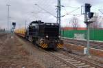 Die MRCE 500 1592 Dagmar (277 015-4) mit einem leeren ...