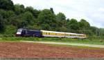 mrce-mitsui-rail-capital-europe Die MRCE ES64U2 067 'Bosporus Sprinter' zieht einen Me�zug von M�nchen/Ulm in Richtung Stuttgart. (21.06.2010)