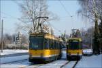 Tw 293 und 286 am Hauptfriedhof (4. Januar 2010)  ...