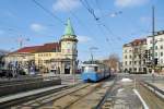 P-Wagen 2028 am 12.03.10 am Stiglmaierplatz  ...