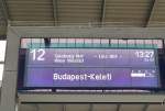 Zugzielanzeiger in M�nchen Hbf
Aufgenommen ...  Daniel Koch 21.02.2011