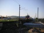 murtal---bruck-mur-bis-radkersburg Eine 1144 mit einen Schnellzug in Fahrtrichtung Spielfeld/Stra� bei einer Baustelle in Tillmitsch. Aufgenommen am 11.5.2008