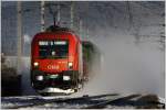 Teleaufnahme von E-Lok 1116 ...  Leitner Thomas 11.12.2010
